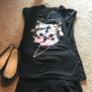 Space cat shirt